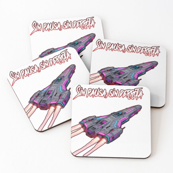 Item preview, “No Pause, No Defeat” Cyberpunk Spaceship – Futuristic Gamer Style designed and sold by Pixel Fauna.