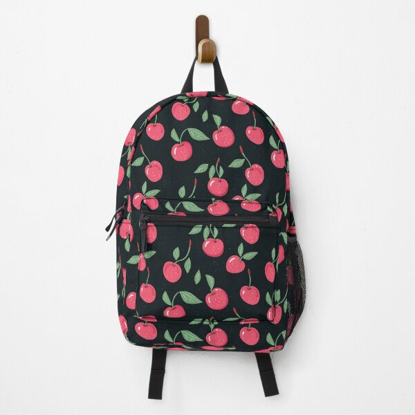 Item preview, Cherry Charm | Cherry Seamless Pattern Black designed and sold by sundayclay.