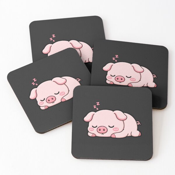 Item preview, Sleepy Pig Cute Kawaii Cartoon Design designed and sold by ColorSplash123.