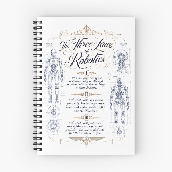 Item preview, Las tres leyes de la robótica designed and sold by mukraker.
