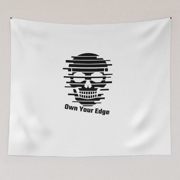 Item preview, Edgy Skull Graphic T-Shirt – Own Your Edge Streetwear Tee for Men & Women designed and sold by quietvisualsco.