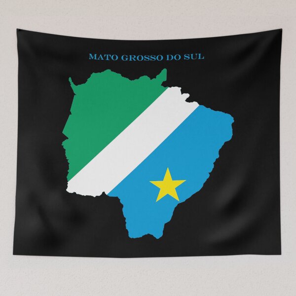 Item preview, Mato Grosso do Sul Brazil Map Flag Silhouette Pride Gift designed and sold by NTGUILTY.