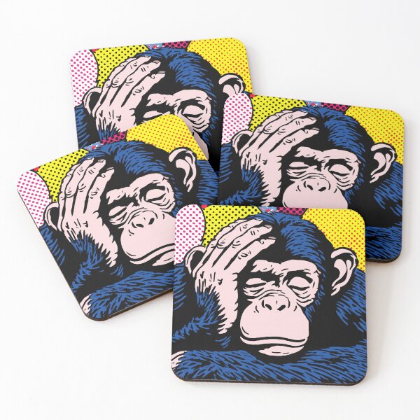 Item preview, Chimpanzee in Vibrant Pop Art Style designed and sold by lautir.