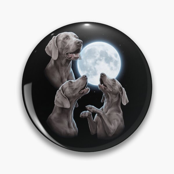 Item preview, Weimaraner Howling Moon Art Dog Owner designed and sold by TerryConnells.