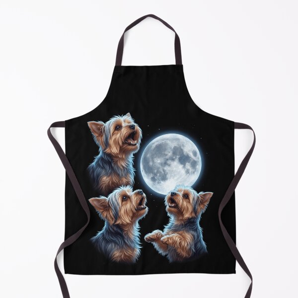 Item preview, Yorkshire Terrier Howling Moon Art Dog Owner designed and sold by TerryConnells.