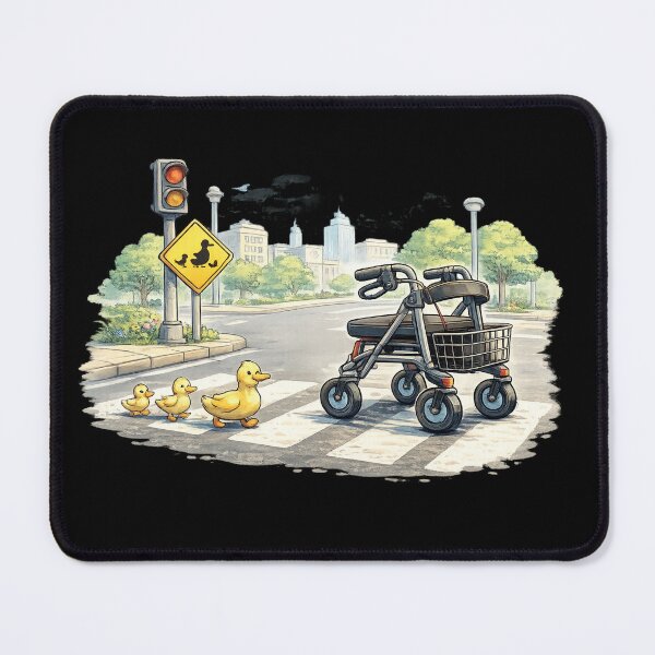 Item preview, Rollator and ducks - medical art designed and sold by DamioPolArt.