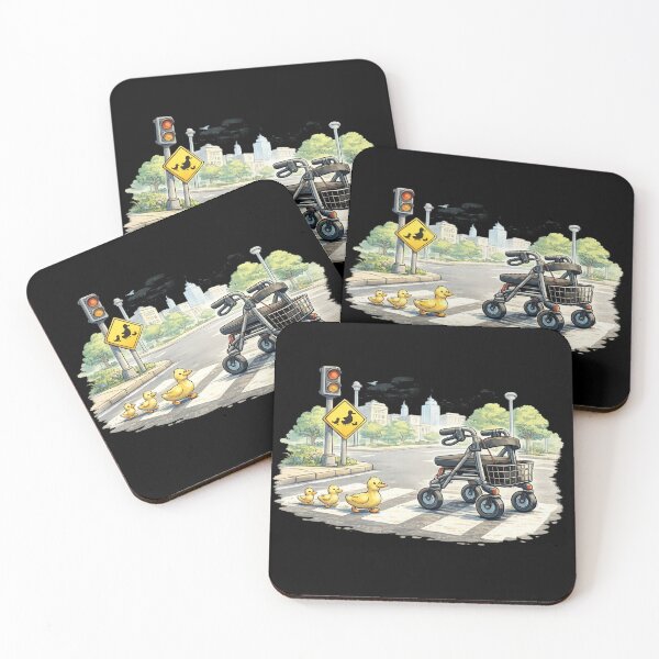 Item preview, Rollator and ducks - medical art designed and sold by DamioPolArt.