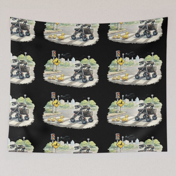 Item preview, Rollator and ducks - medical art designed and sold by DamioPolArt.