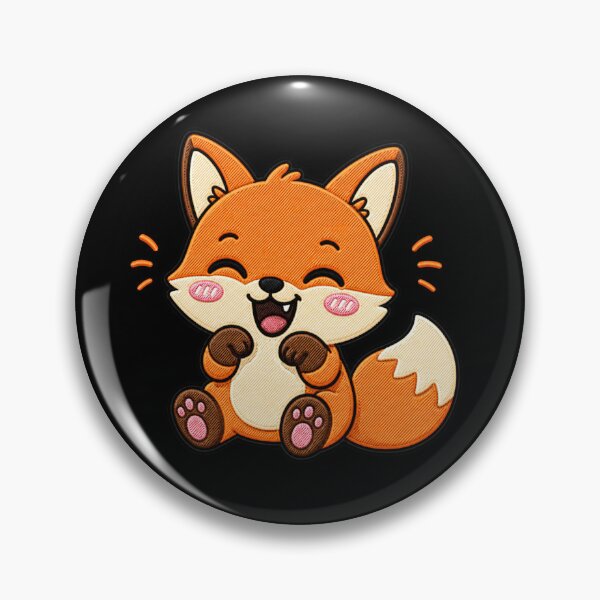 Item preview, Laughing Fox Cute Kawaii Cartoon Design designed and sold by ColorSplash123.