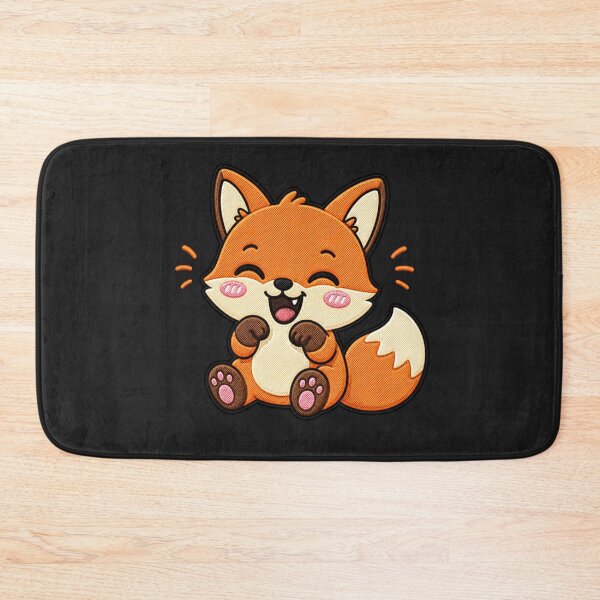 Item preview, Laughing Fox Cute Kawaii Cartoon Design designed and sold by ColorSplash123.