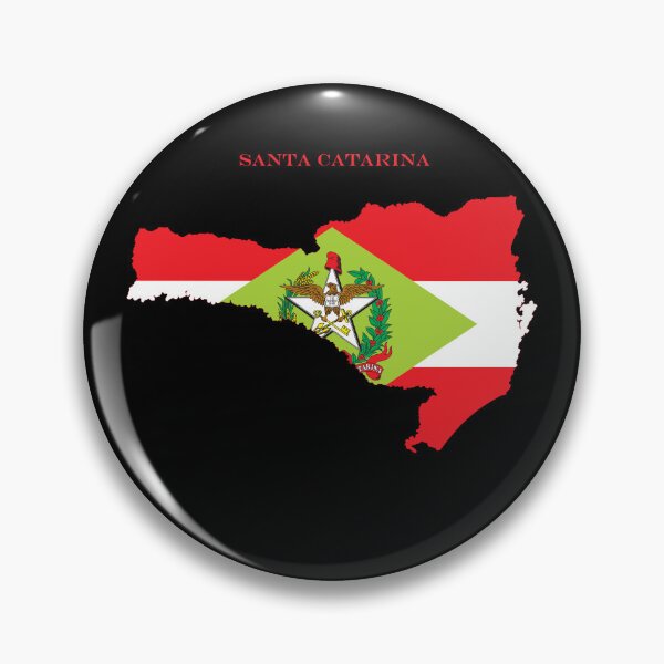 Item preview, Santa Catarina Brazil Map Flag Silhouette Pride Gift designed and sold by NTGUILTY.