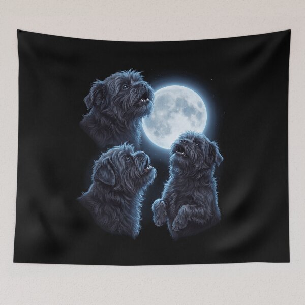 Item preview, Affenpinscher Howling Moon Art Dog Owner designed and sold by TerryConnells.