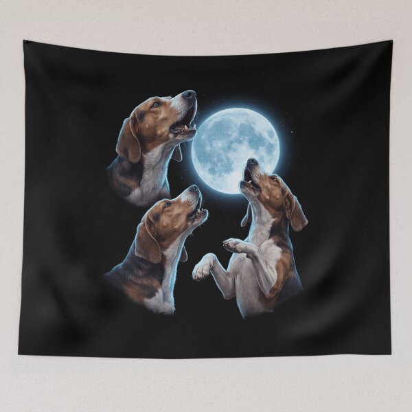 Item preview, American Foxhound Howling Moon Art Dog Owner designed and sold by TerryConnells.