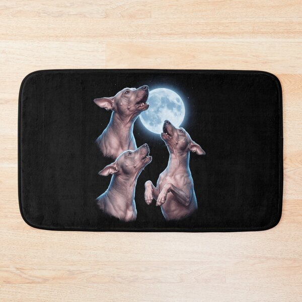 Item preview, American Hairless Terrier Howling Moon Art Dog Owner designed and sold by TerryConnells.