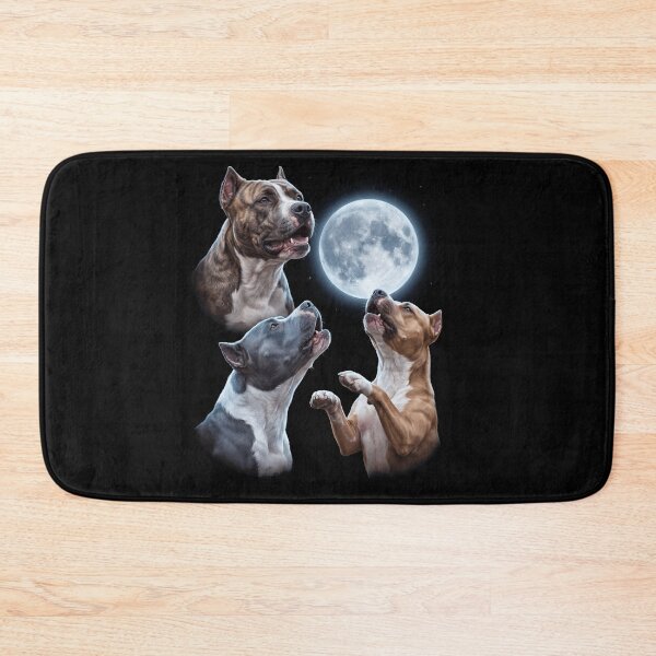 Item preview, American Pit Bull Terrier Howling Moon Art Dog Owner designed and sold by TerryConnells.