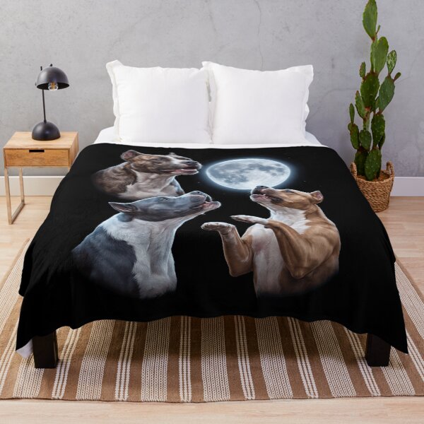 Item preview, American Pit Bull Terrier Howling Moon Art Dog Owner designed and sold by TerryConnells.