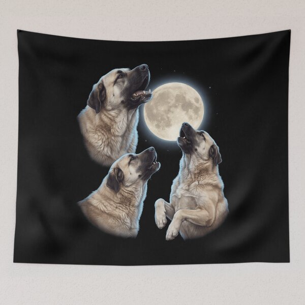 Item preview, Anatolian Shepherd Dog Howling Moon Art Dog Owner designed and sold by TerryConnells.