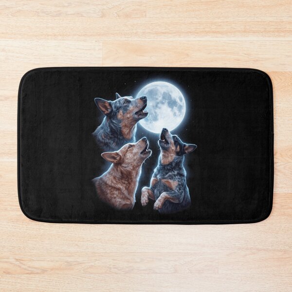 Item preview, Australian Cattle Dog Howling Moon Art Dog Owner designed and sold by TerryConnells.