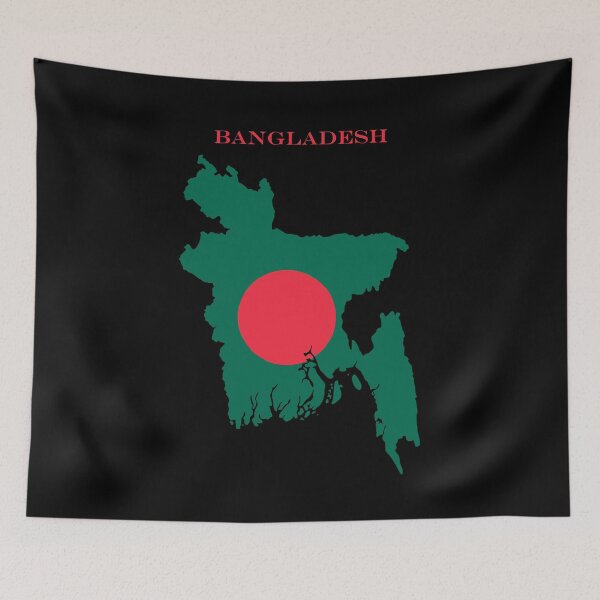 Item preview, Bangladesh Map Flag Silhouette Bangladeshi Pride Gift designed and sold by NTGUILTY.