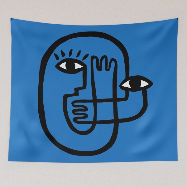 Item preview, Arms Crossed in Blue designed and sold by ceciliawaxberg.