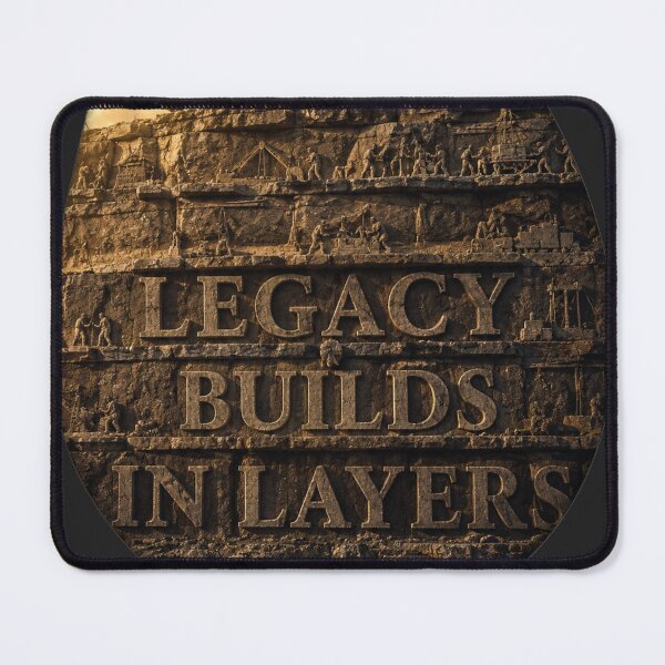 Item preview, Legacy Founder Builds In Layers Elephant Industrial Brutalist Art Print designed and sold by SavannaStrikes.