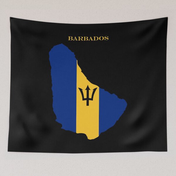 Item preview, Barbados Map Flag Silhouette Barbadian Heritage Gift designed and sold by NTGUILTY.