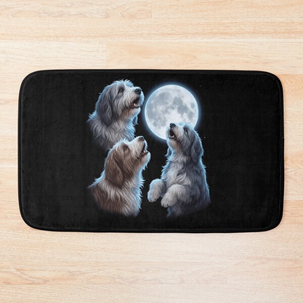 Item preview, Bearded Collie Howling Moon Art Dog Owner designed and sold by TerryConnells.