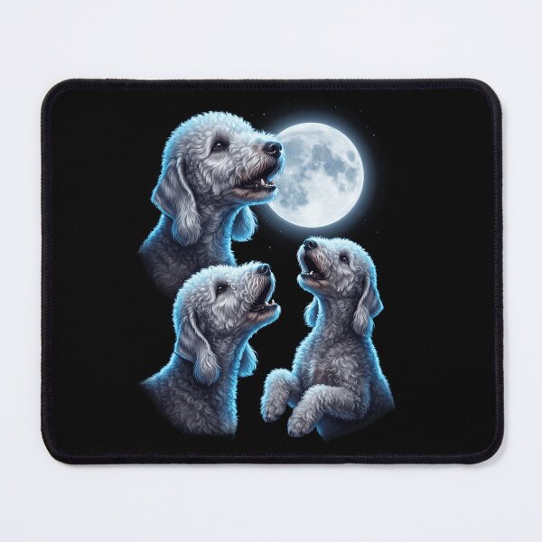 Item preview, Bedlington Terrier Howling Moon Art Dog Owner designed and sold by TerryConnells.