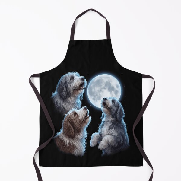 Item preview, Bearded Collie Howling Moon Art Dog Owner designed and sold by TerryConnells.