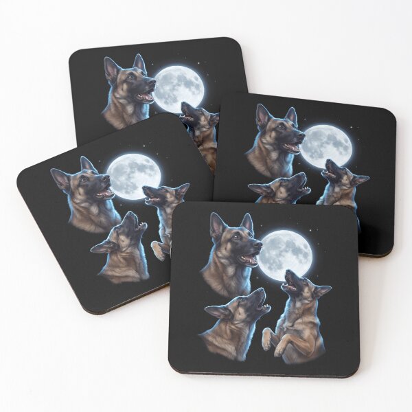 Item preview, Belgian Shepherd Howling Moon Art Dog Owner designed and sold by TerryConnells.