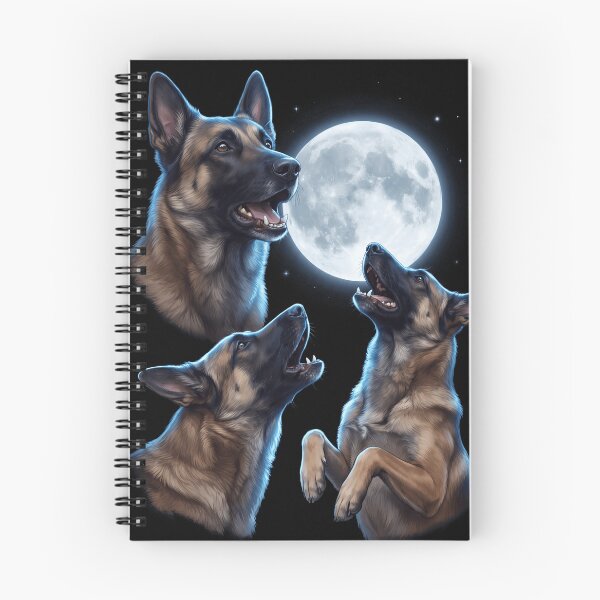 Item preview, Belgian Shepherd Howling Moon Art Dog Owner designed and sold by TerryConnells.