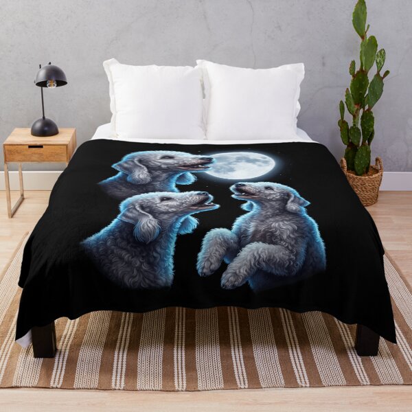 Item preview, Bedlington Terrier Howling Moon Art Dog Owner designed and sold by TerryConnells.
