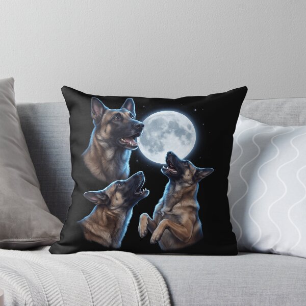Item preview, Belgian Shepherd Howling Moon Art Dog Owner designed and sold by TerryConnells.