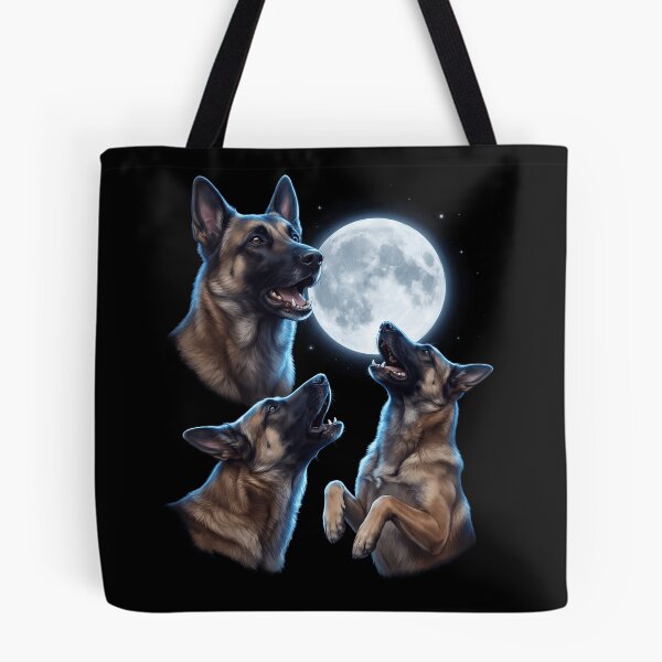 Item preview, Belgian Shepherd Howling Moon Art Dog Owner designed and sold by TerryConnells.