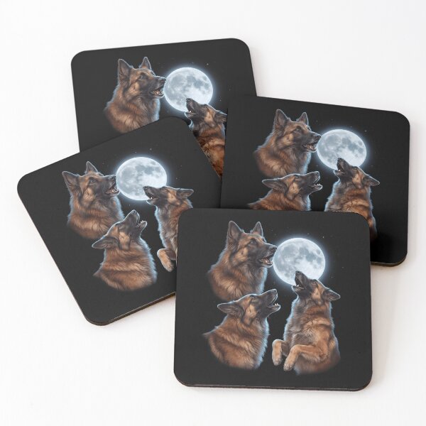 Item preview, Belgian Tervuren Howling Moon Art Dog Owner designed and sold by TerryConnells.