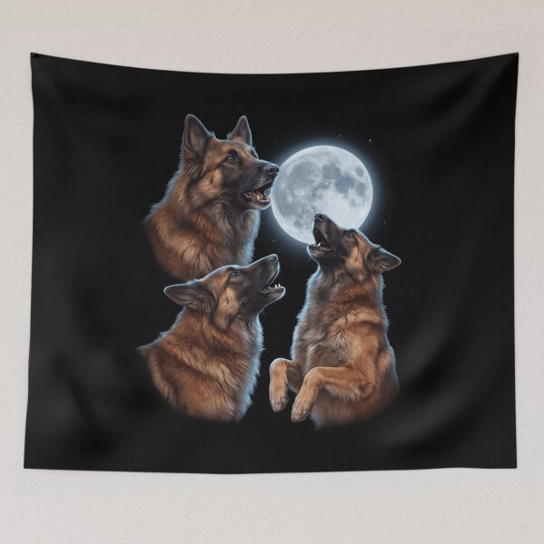 Item preview, Belgian Tervuren Howling Moon Art Dog Owner designed and sold by TerryConnells.