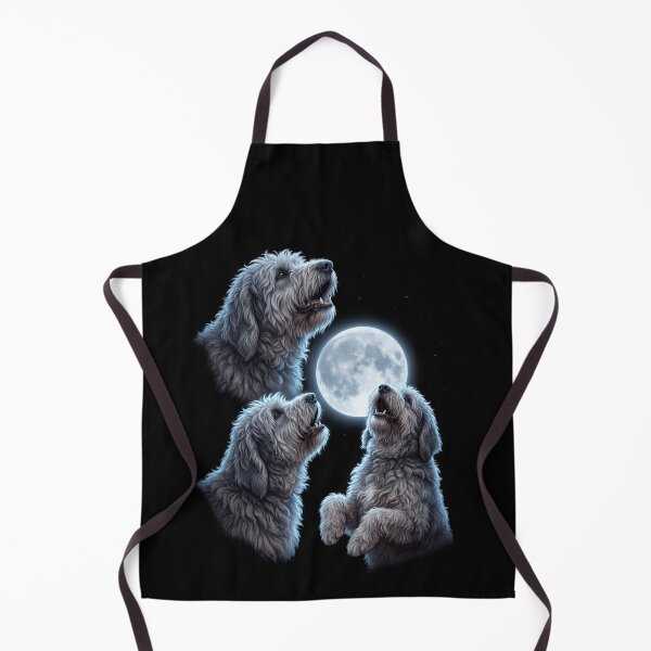 Item preview, Bergamasco Shepherd Howling Moon Art Dog Owner designed and sold by TerryConnells.