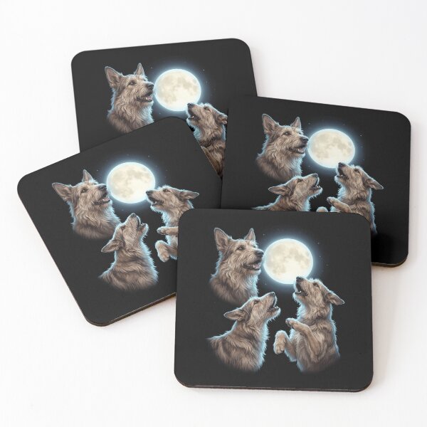 Aperçu de l'œuvre Berger Picard Howling Moon Art Propriétaire de chien créée et vendue par TerryConnells.