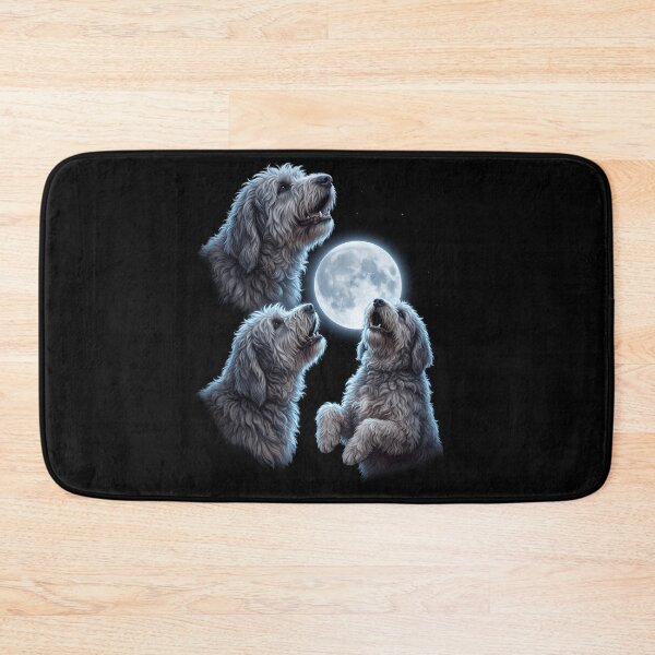 Item preview, Bergamasco Shepherd Howling Moon Art Dog Owner designed and sold by TerryConnells.