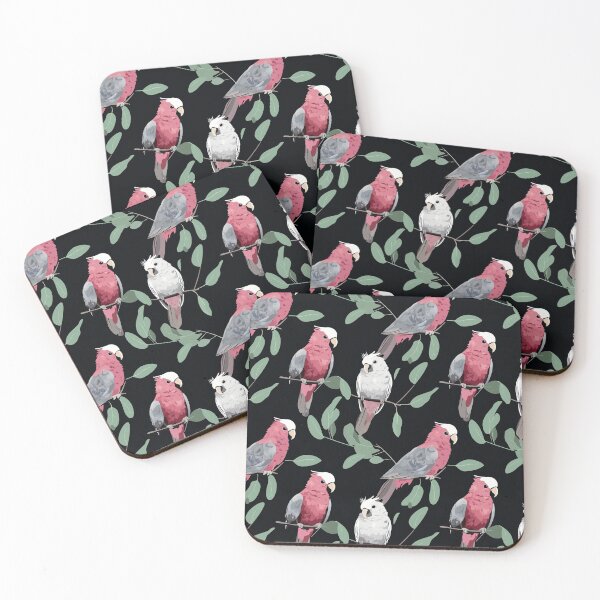 Artikelvorschau, Glamouröse Galahs | Nahtloses Muster mit rosa Galahs entworfen und verkauft von sundayclay.