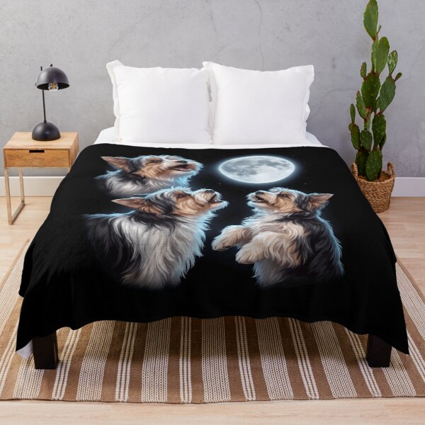Item preview, Biewer Terrier Howling Moon Art Dog Owner designed and sold by TerryConnells.