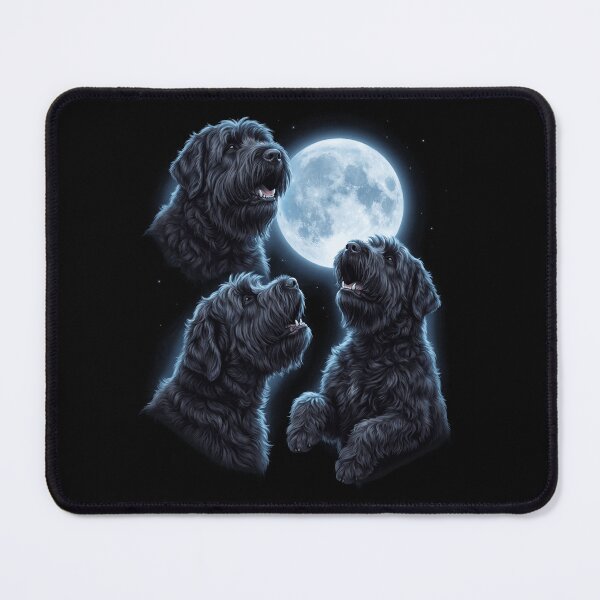 Item preview, Black Russian Terrier Howling Moon Art Dog Owner designed and sold by TerryConnells.