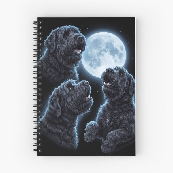 Item preview, Black Russian Terrier Howling Moon Art Dog Owner designed and sold by TerryConnells.