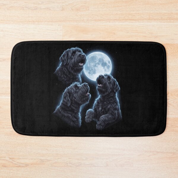 Item preview, Black Russian Terrier Howling Moon Art Dog Owner designed and sold by TerryConnells.