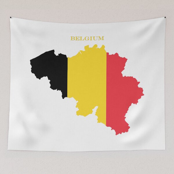 Item preview, Belgium Map Flag Silhouette Belgian Pride Gift designed and sold by NTGUILTY.