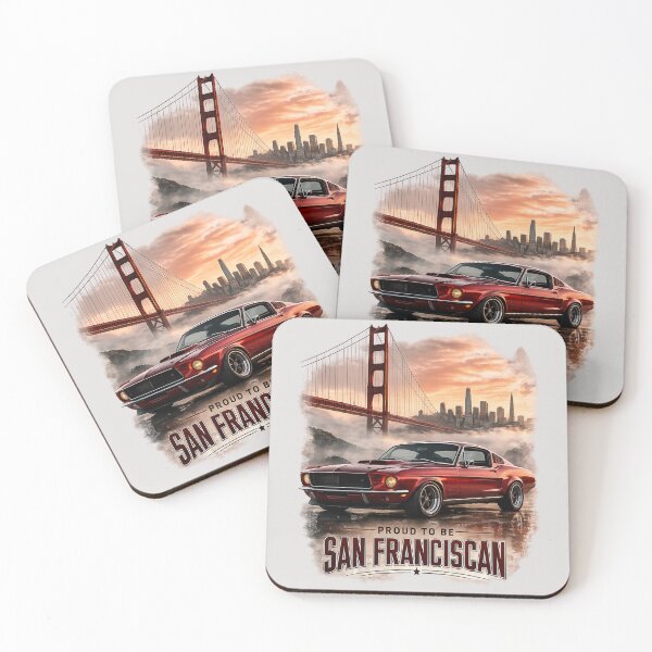 Item preview, Vintage Mustang San Franciscan Poster designed and sold by Retro Arabica.