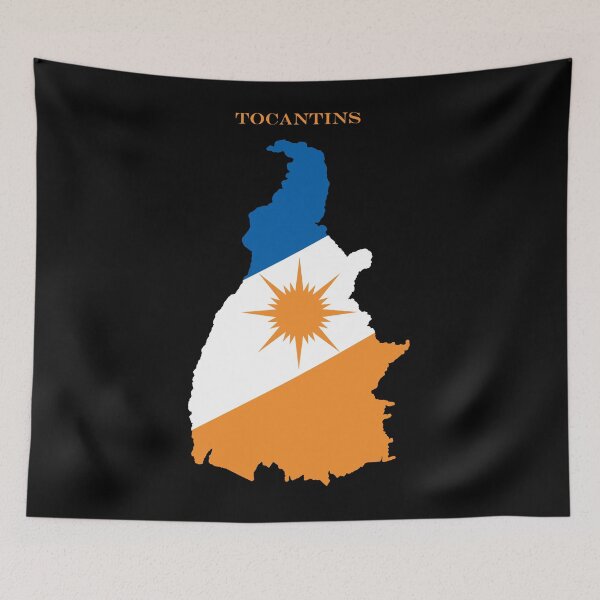 Item preview, Tocantins Brazil Map Flag Silhouette Brazilian Pride Gift designed and sold by NTGUILTY.