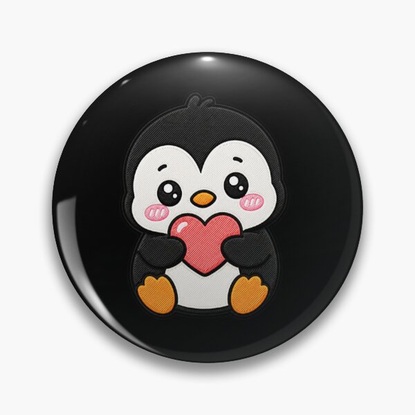 Item preview, Love Penguin Cute Kawaii Cartoon Design designed and sold by ColorSplash123.