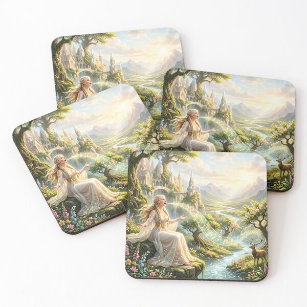 Item preview, Song of the Enchanted Forest: Elven Melody in a Golden Valley designed and sold by M.O.K..