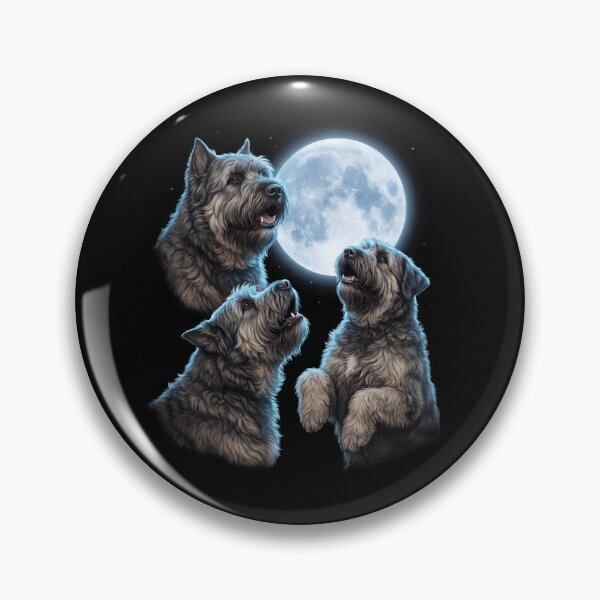 Item preview, Bouvier des Flandres Howling Moon Art Dog Owner designed and sold by TerryConnells.